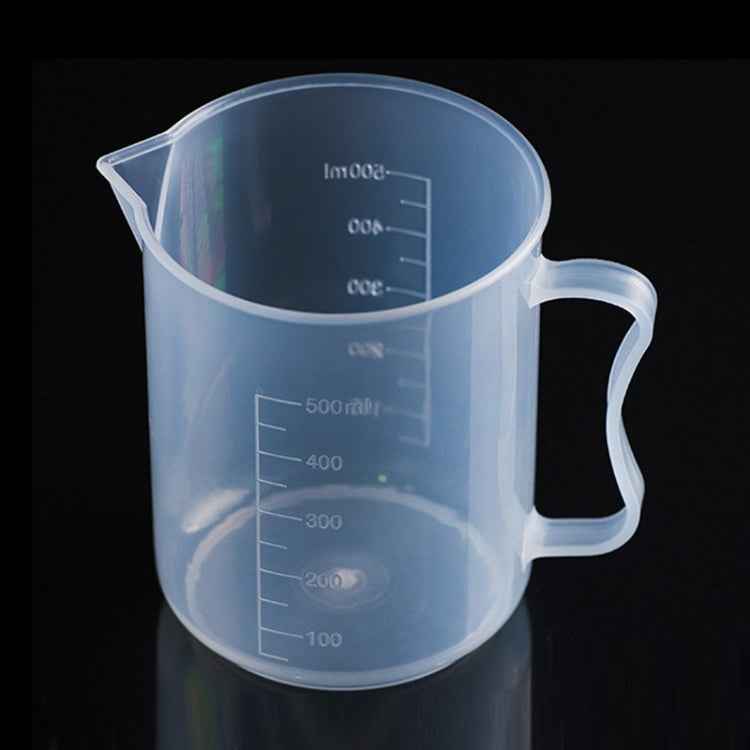 500ml PP Plastic Flask Digital Measuring Cup Cylinder Scale Measure Glass Lab Laboratory Tools