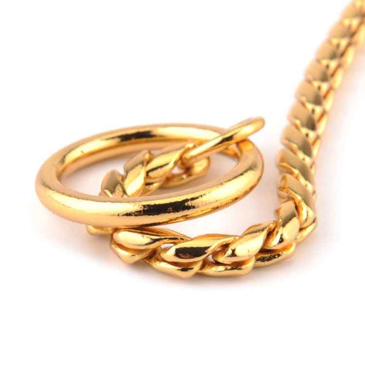 Pet Collars Pet Neck Strap Dog Neckband Snake Chain Dog Chain Solid Metal Chain Dog Collar,Length:55cm