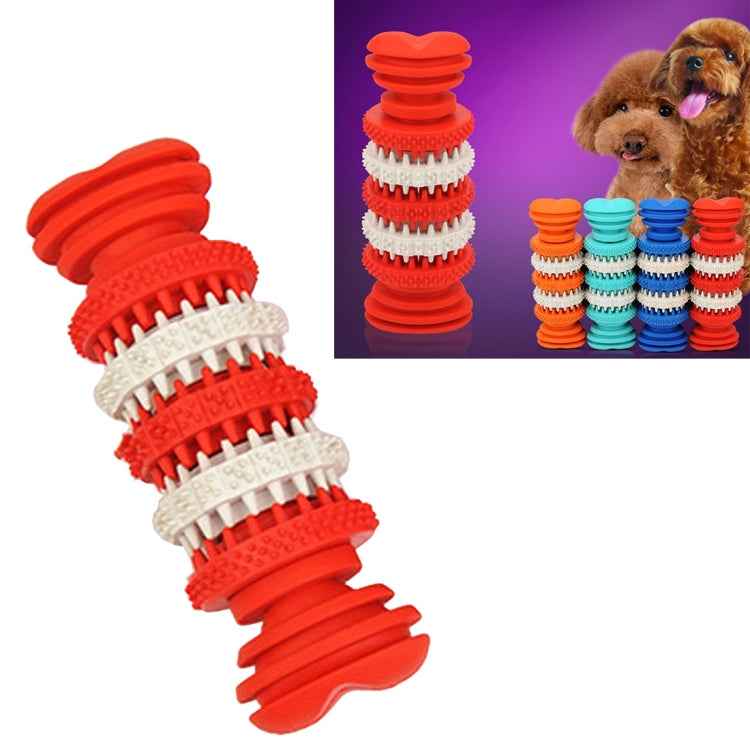 Dog Toy for Pets Tooth Cleaning Chewing Toys of Non-Toxic Soft Rubber , Small Size,Length:12cm, 12cm Blue, 12cm Red, 12cm Baby Blue, 12cm Orange