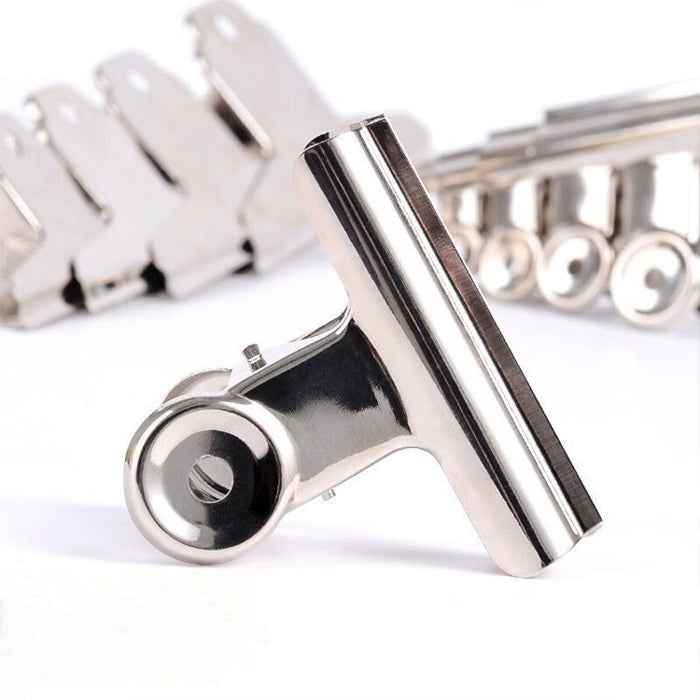 20pcs 31mm Silver Metal Stainless Steel Round Clip Notes Letter Paper Clip Office Bind Clip
