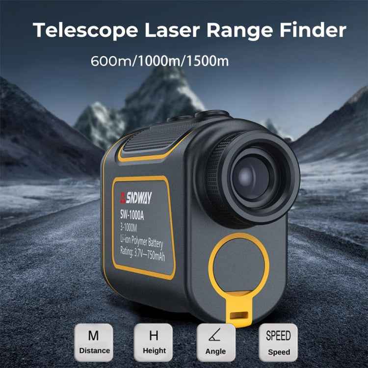 SNDWAY SW1000A Handheld Outdoor Waterproof Telescope Range Finder Distance Measurer, 1000m