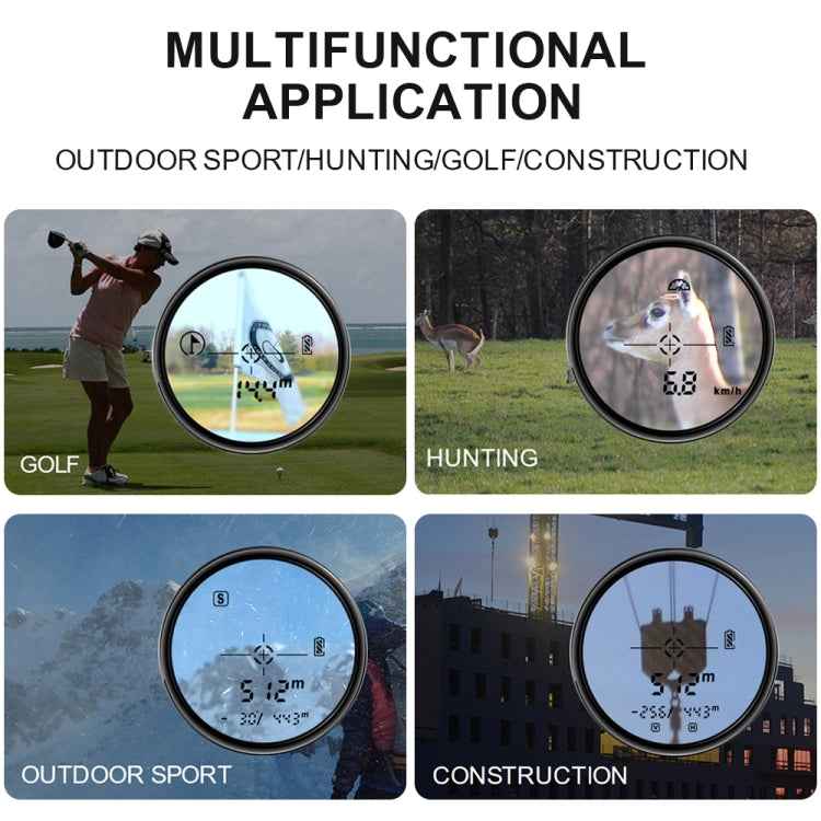 SNDWAY SW1000A Handheld Outdoor Waterproof Telescope Range Finder Distance Measurer, 1000m