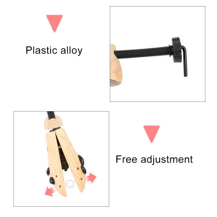 Pine Wood Unisex Fixed Fits Support Stretcher Shaper Shoes Expander , Size: M(38-41Yards)