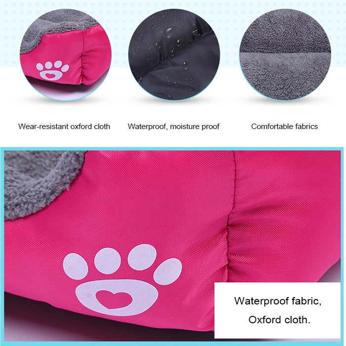 Candy Color Four Seasons Genuine Warm Pet Dog Kennel Mat Teddy Dog Mat, Size: XL, 80×60×16cm, Size: XL