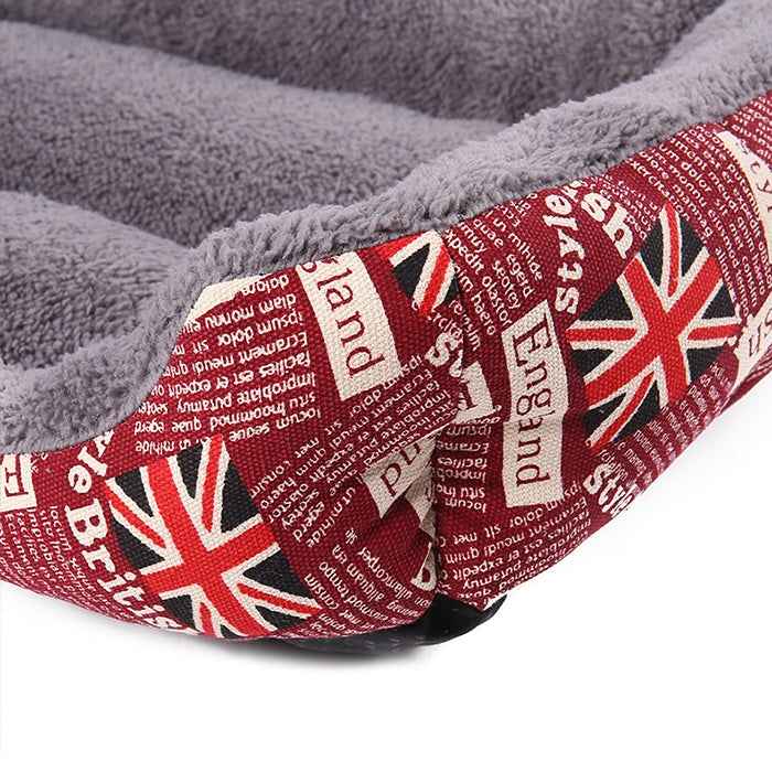 National Flag Four Seasons Genuine Warm Pet Dog Kennel Mat Pet Bed, Size: M, 54×42×12cm