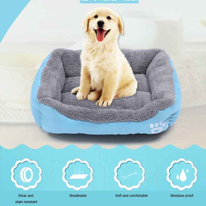 National Flag Four Seasons Genuine Warm Pet Dog Kennel Mat Pet Bed, Size: M, 54×42×12cm