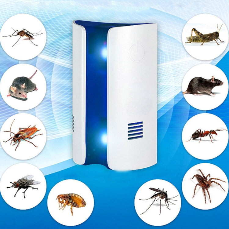 Electromagnetic Wave Frequency-conversion Double Waves Multi-function Mosquito Repellent Ultrasonic Pest Repeller, EU Plug, UK Plug