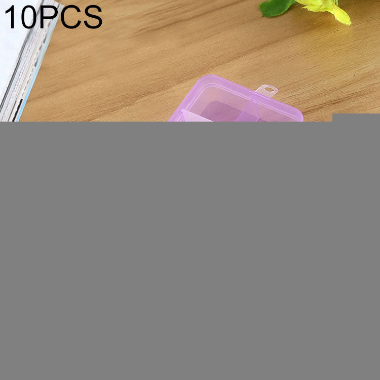 10 PCS Removable Grid Plastic Box Organizer for Jewelry Earring Fishing Hook Small Accessories, Size: Small, 10 Slots, 10 Slots (Purple+Blue), 10 Slots (White+Pink), 10 Slots (White+Blue), 10 Slots (Pink+Blue), 10 Slots (Orange + blue)