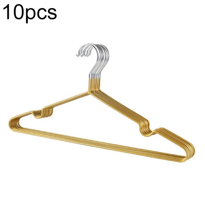 10pcs Household Stainless Steel PVC Coating Anti-skid Traceless Clothes Drying Rack