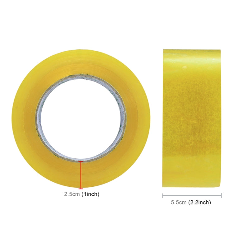55mm Width 25mm Thickness Package Sealing Packing Tape Roll Sticker