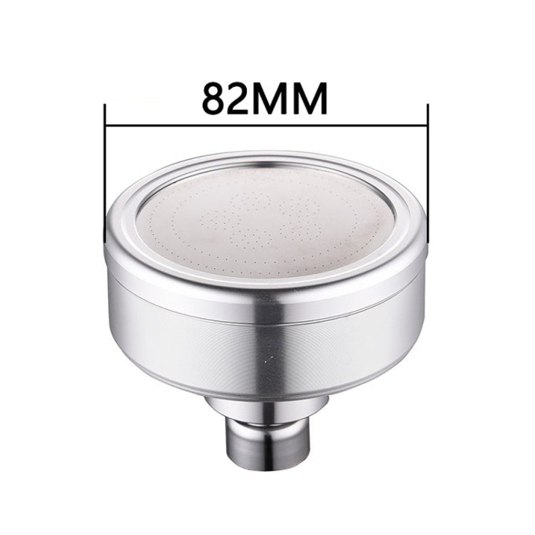 Removable and Washable Space Aluminum Plated Round Pressurized Top Spray Shower Head, Size: 82mm