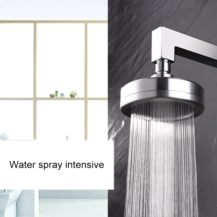Removable and Washable Space Aluminum Plated Round Pressurized Top Spray Shower Head, Size: 82mm