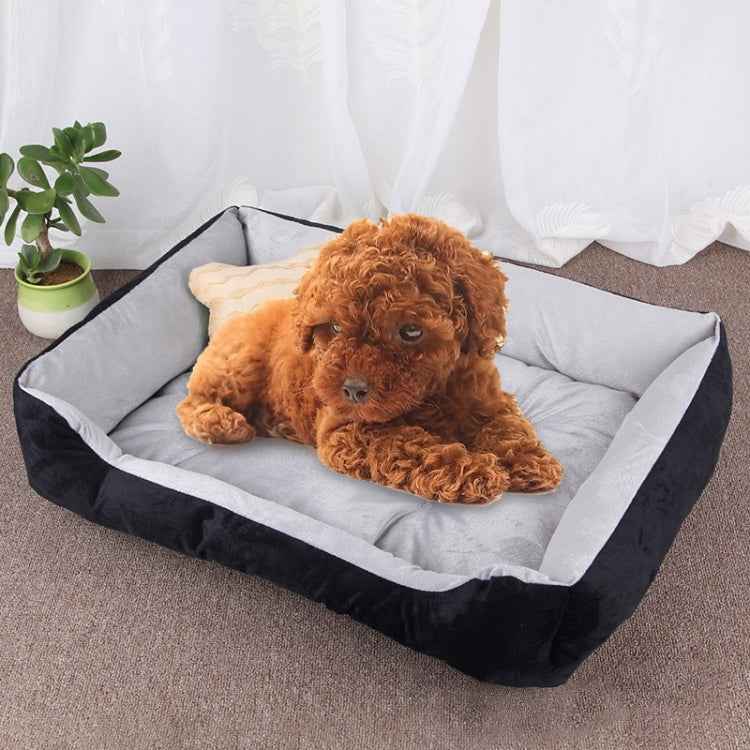 Dog Bone Pattern Big Soft Warm Kennel Pet Dog Cat Mat Blanket, Size: XXS, 45×30×15cm