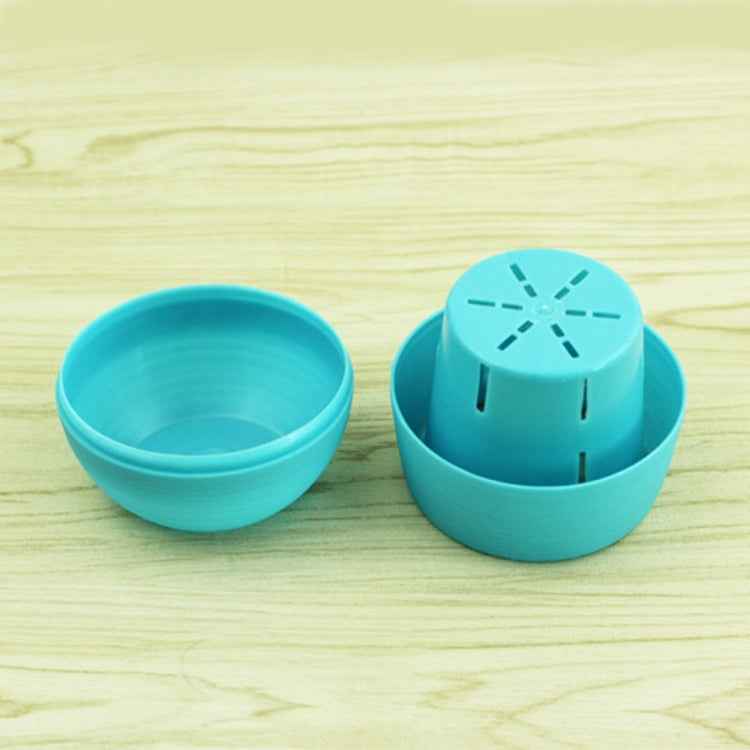 Colourful Mini Round Plastic Plant Flower Pot Garden Home Office Decoration Nursery Pots Plant Flowerpot with Water Tank, Random Color Delivery