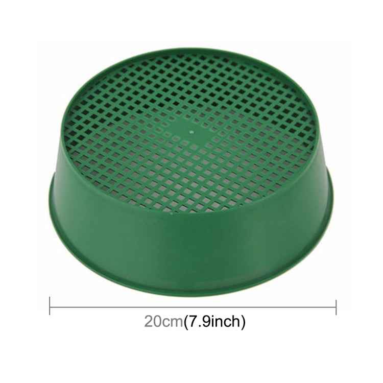 Plastic Mesh Sieve Soil Sieve PE Plastic Net Glasses of Gardening Tools Gardening Supplies, Sieve Diameter: 3 x 3.5mm