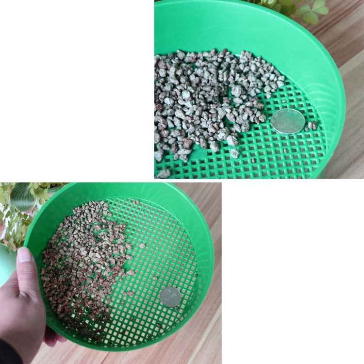 Plastic Mesh Sieve Soil Sieve PE Plastic Net Glasses of Gardening Tools Gardening Supplies, Sieve Diameter: 3 x 3.5mm
