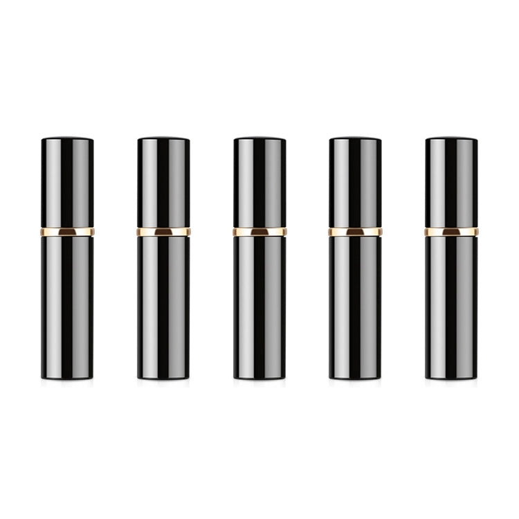 Portable Mini Refillable Glass Perfume Fine Mist Atomizers with Metallic Exterior, 5ml