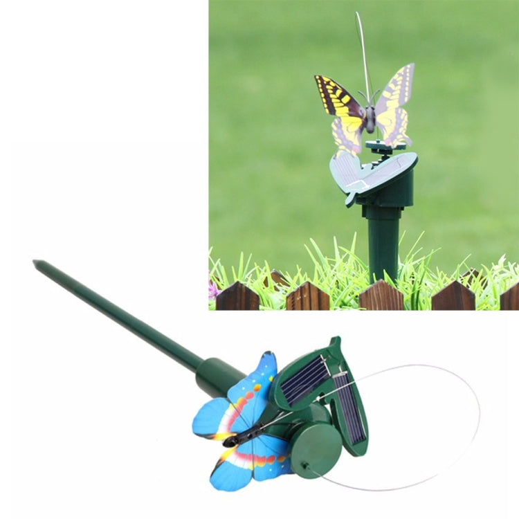 Papillon rotatif électrique à énergie solaire, colibri décoratif, simulation de mouche, jouet amusant pour animaux de compagnie, jardinage, décoration pastorale, jouets, papillon 2