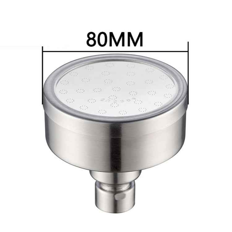 Removable and Washable 304 Stainless Steel Round Pressurized Top Spray Shower Head, Size: 80mm, Pattern C