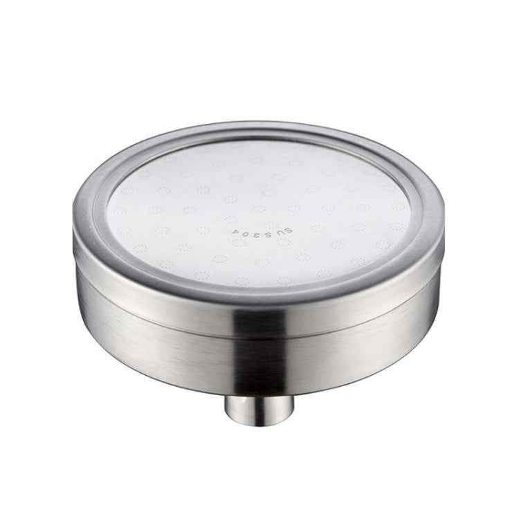Removable and Washable 304 Stainless Steel Round Pressurized Top Spray Shower Head, Size: 118mm, Pattern D