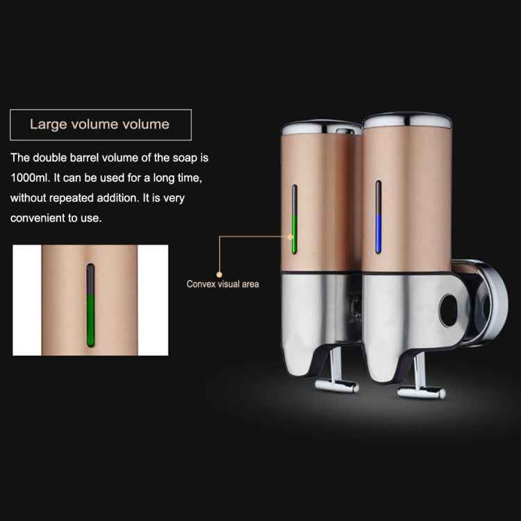 Hotel Shower Manual Dispenser Wall Mounted Washing Liquid Shampoo Soap Bottle, Capacity: 500ml, 500ml/Stainless Steel