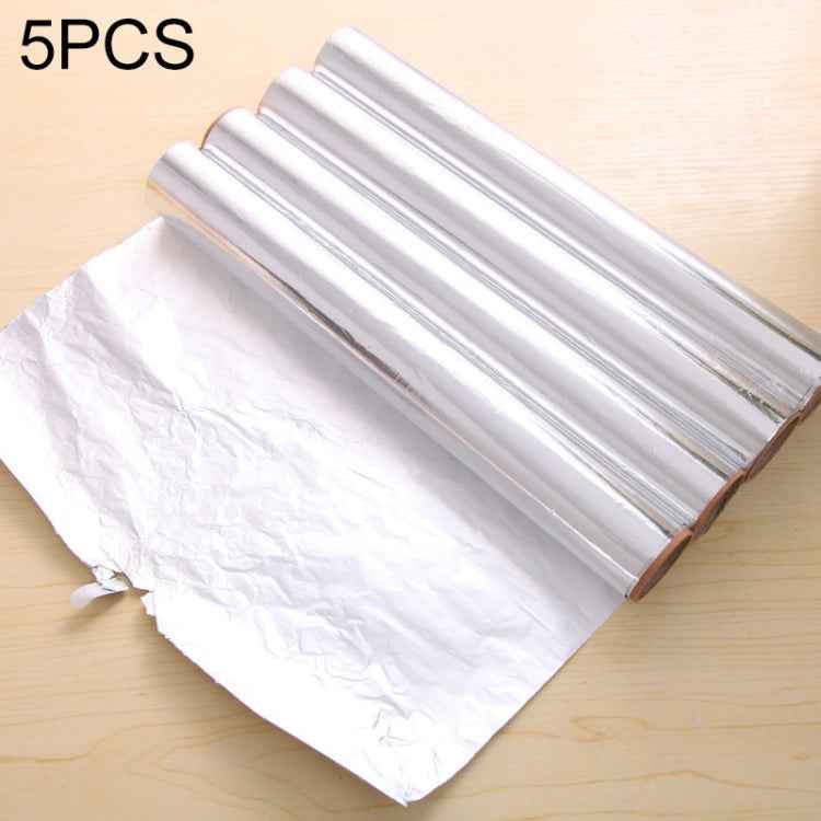 5 PCS 5m Bakest Aluminum Tin Foil Paper Barbecue Paper
