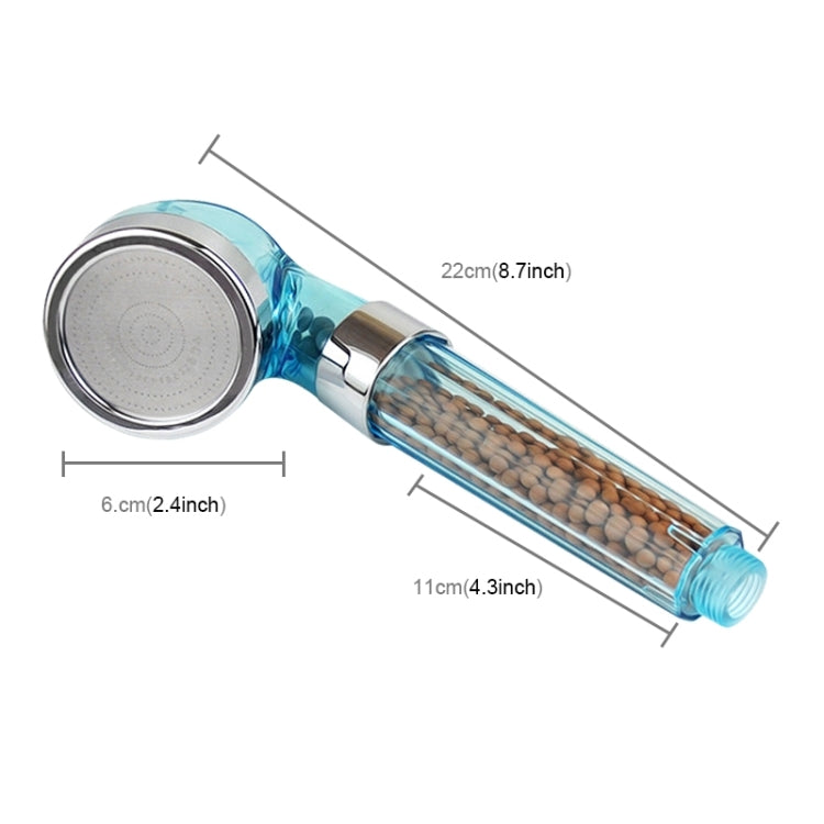 PC Negative Ions Shower Head, Size: Small, Interface: 2cm, Size: Small(Blue), Size: Small(Transparent)