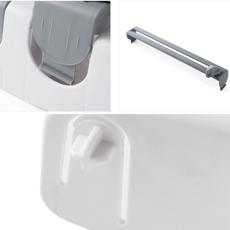 Kitchen Wall Mounted Cling Film Holder Wrap Storage Rack Hanger Rack Cutting Device, Size: 39 x 10 x 24cm, Grey