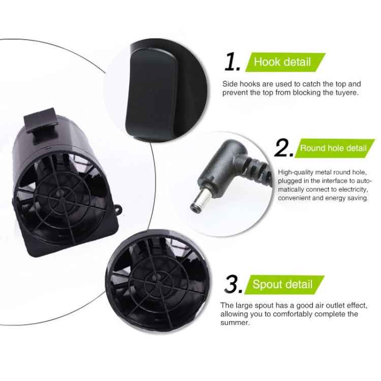 Portable Mini Waist Fan Cooling Fan USB Skin Cooler