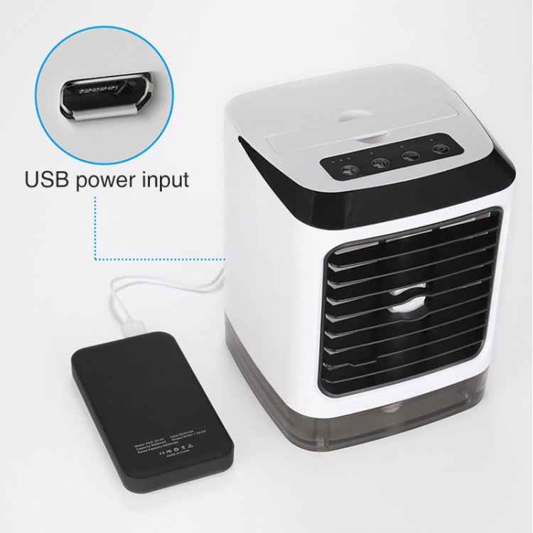 Mini Desktop Cooling Fan Humidifier Air Conditioning Fan Moisturizing Spray Fan, without Remote Control