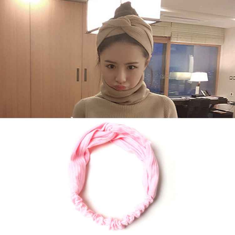 Women Temperament Knitting Cross Shape Hair Band