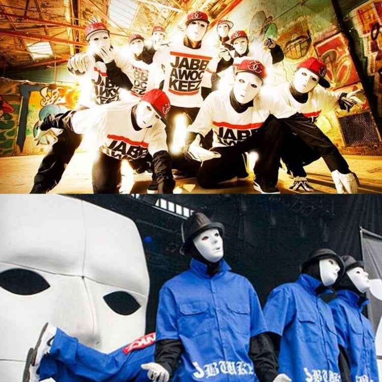 Halloween Festival Bboy Hip-hop Street Step Masquerade Mask, Size: 18-19cm, Random Color Delivery