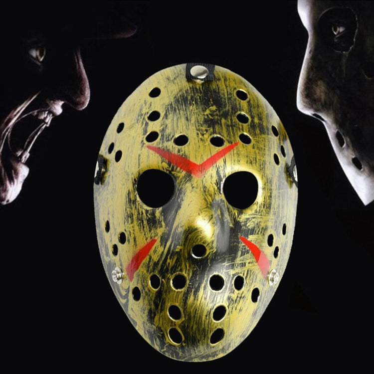 Halloween Party Cool Thicken Jason Mask, Red + White, Silver, Red + Yellow, Fluorescent Green, Gold