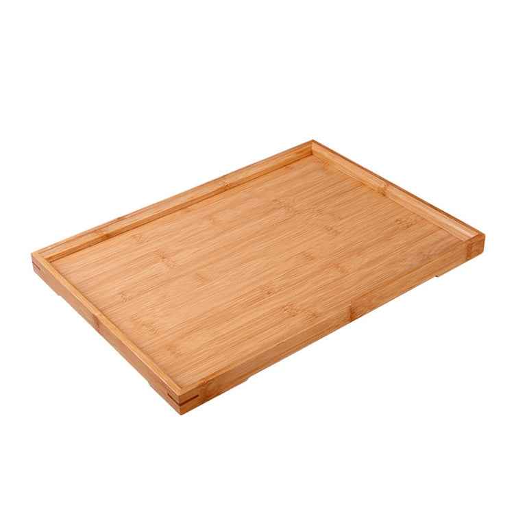 Bamboo Right Angle Tea Tray Tea Table, Size: 44x32cm