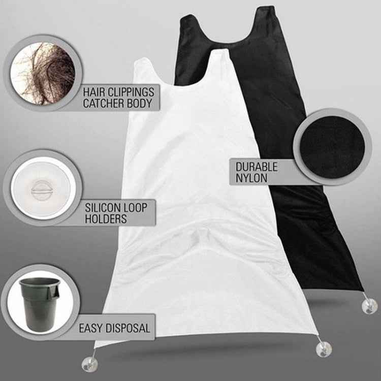 Professional Beard Apron Premium Salon Shaving Grooming Trimmings Facial Hair Catcher with Suction Cups