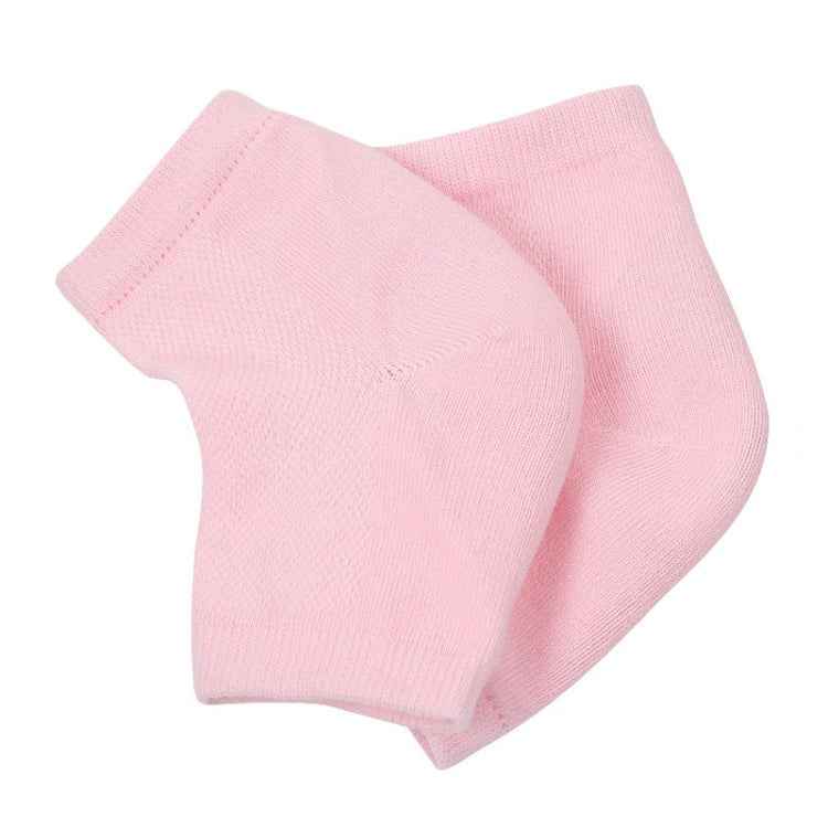 Polyester-cotton Gel Anti-foot Heel Dry Cracking Moisturizing Socks Protection Sleeve ,Random Color Delivery, Polyester-cotton Socks