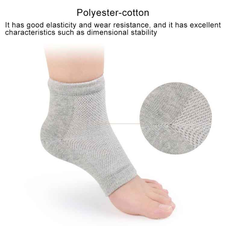 Polyester-cotton Gel Anti-foot Heel Dry Cracking Moisturizing Socks Protection Sleeve ,Random Color Delivery, Polyester-cotton Socks