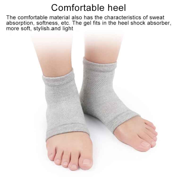 Polyester-cotton Gel Anti-foot Heel Dry Cracking Moisturizing Socks Protection Sleeve ,Random Color Delivery, Polyester-cotton Socks