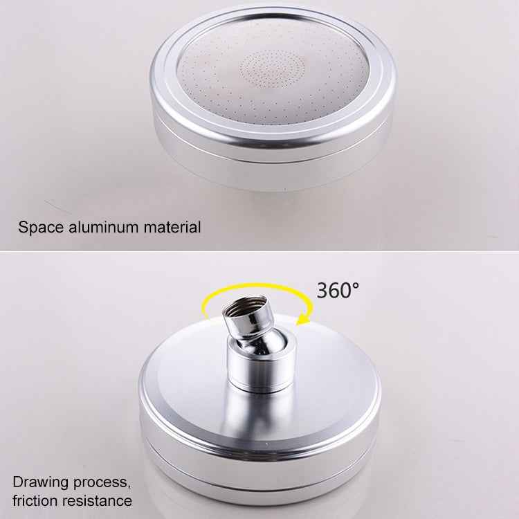 Removable and Washable 304 Stainless Steel Round Pressurized Handheld Shower Head, Size: 80mm, Pattern F