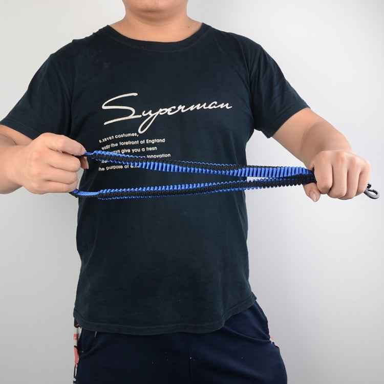 Pet Telescopic Buffer Double Traction Rope Nylon Reflective Braided Rope, Small, Length: 70cm, Random Color Delivery