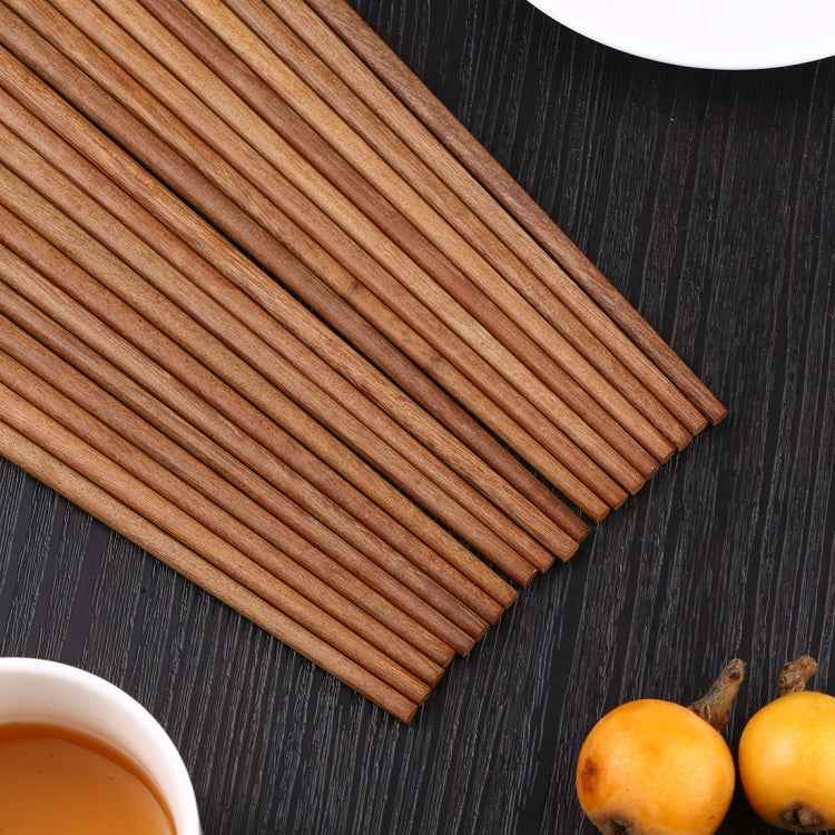 10 Pairs Natural Iron Wood Non-slip Chopsticks