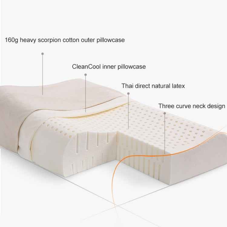 Original Xiaomi Youpin 8H Z2 Natural Latex Pillow Soft Breathable Spine Protection Massage Care Pillow with Cotton Pillowcase