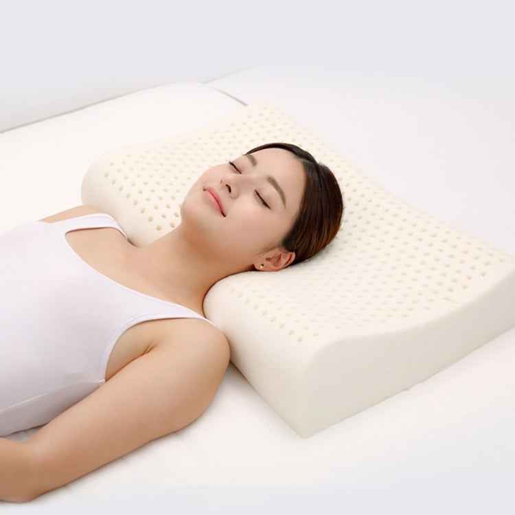 Original Xiaomi Youpin 8H Z2 Natural Latex Pillow Soft Breathable Spine Protection Massage Care Pillow with Cotton Pillowcase
