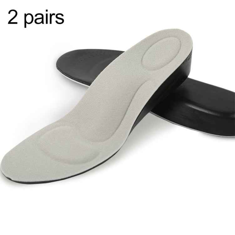3.5cm PU Breathable Sport Height Increase Insoles, Size: L