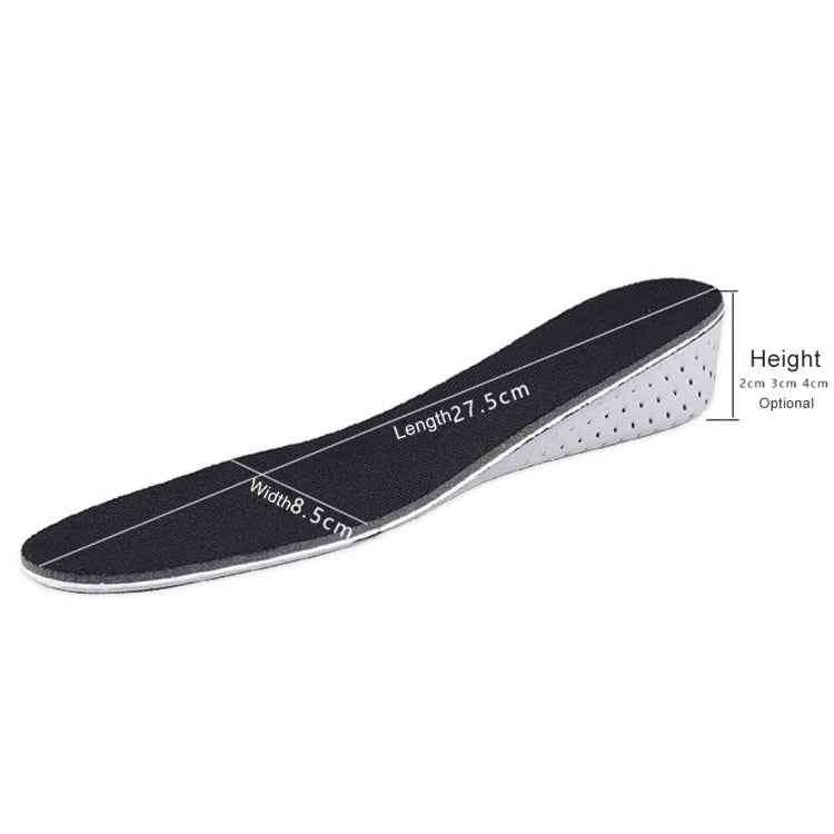 1 Pair EVA Breathable Insert Shoes Height Increase Insoles, Height: 3cm