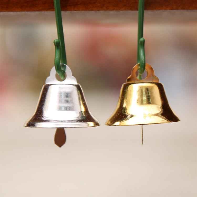 10 in 1 Christmas Decorating Christmas Tree Small Bells Decoration Supplies, Size: 2*2cm