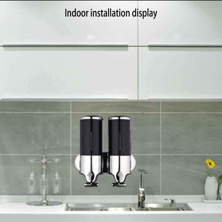 Triple Hotel Shower Manual Dispenser Wall Mounted Washing Liquid Shampoo Soap Bottle, Capacity: 1200ml, 1200ml/Stainless Steel