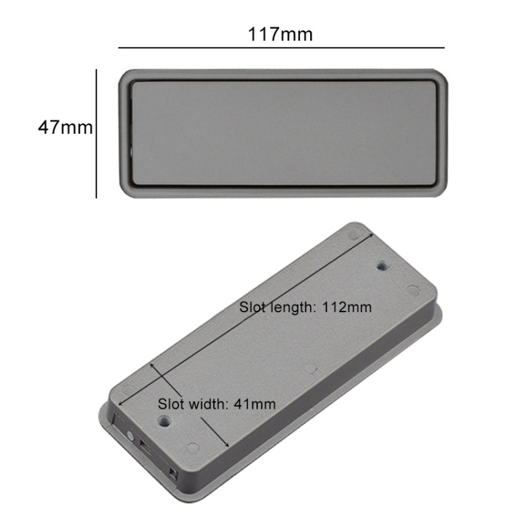 Simple Wardrobe Slotted Scrub Handle Concealed Recessed Drawer Invisible Handle, Hole Distance:96mm, 96mm