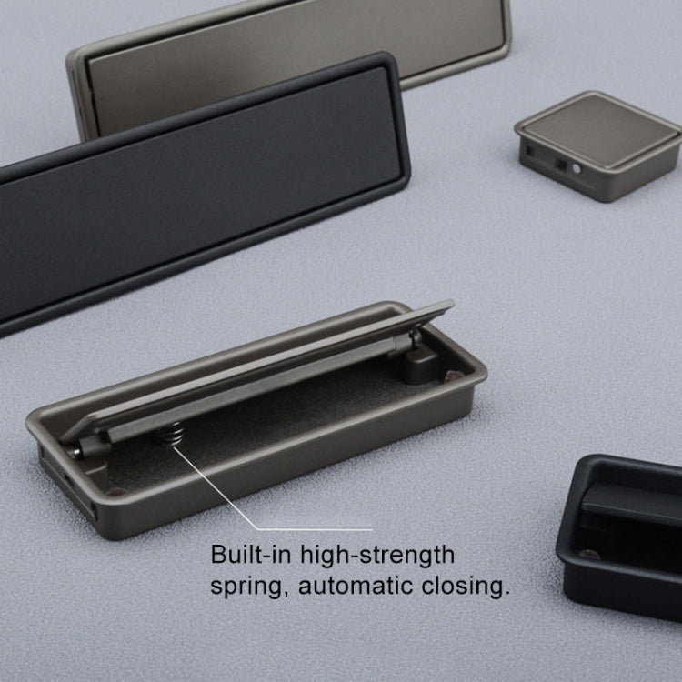 Simple Wardrobe Slotted Scrub Handle Concealed Recessed Drawer Invisible Handle, Hole Distance:96mm, 96mm