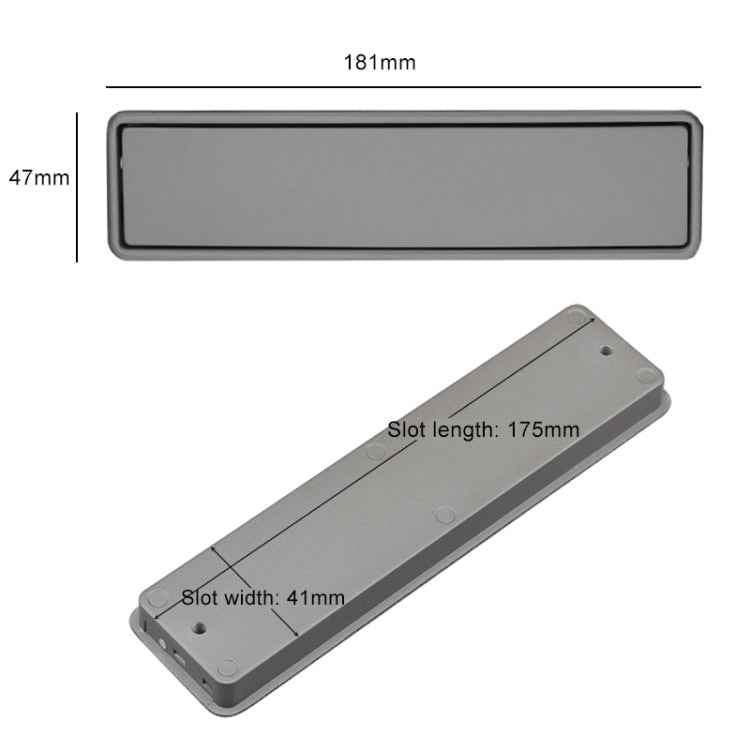 Simple Wardrobe Slotted Scrub Handle Concealed Recessed Drawer Invisible Handle, Hole Distance:160mm